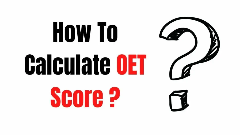 how to calculate oet score