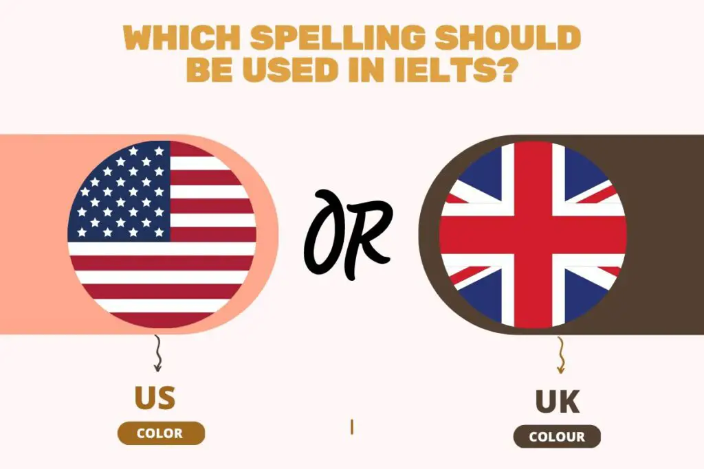Which spelling should be used in IELTS?